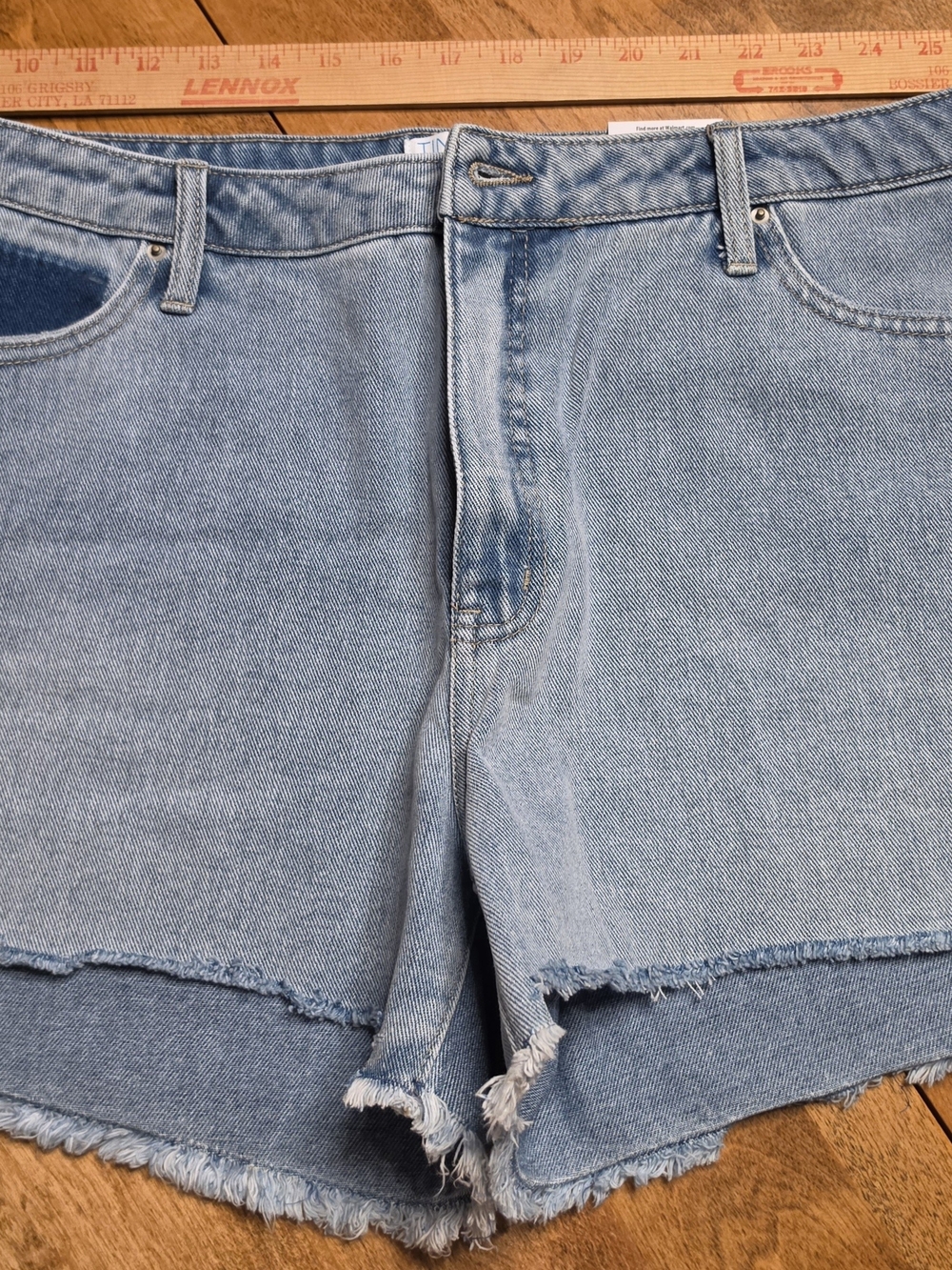 Time And True Women's Light Blue Denim Cutoff Shorts - Unbranded
